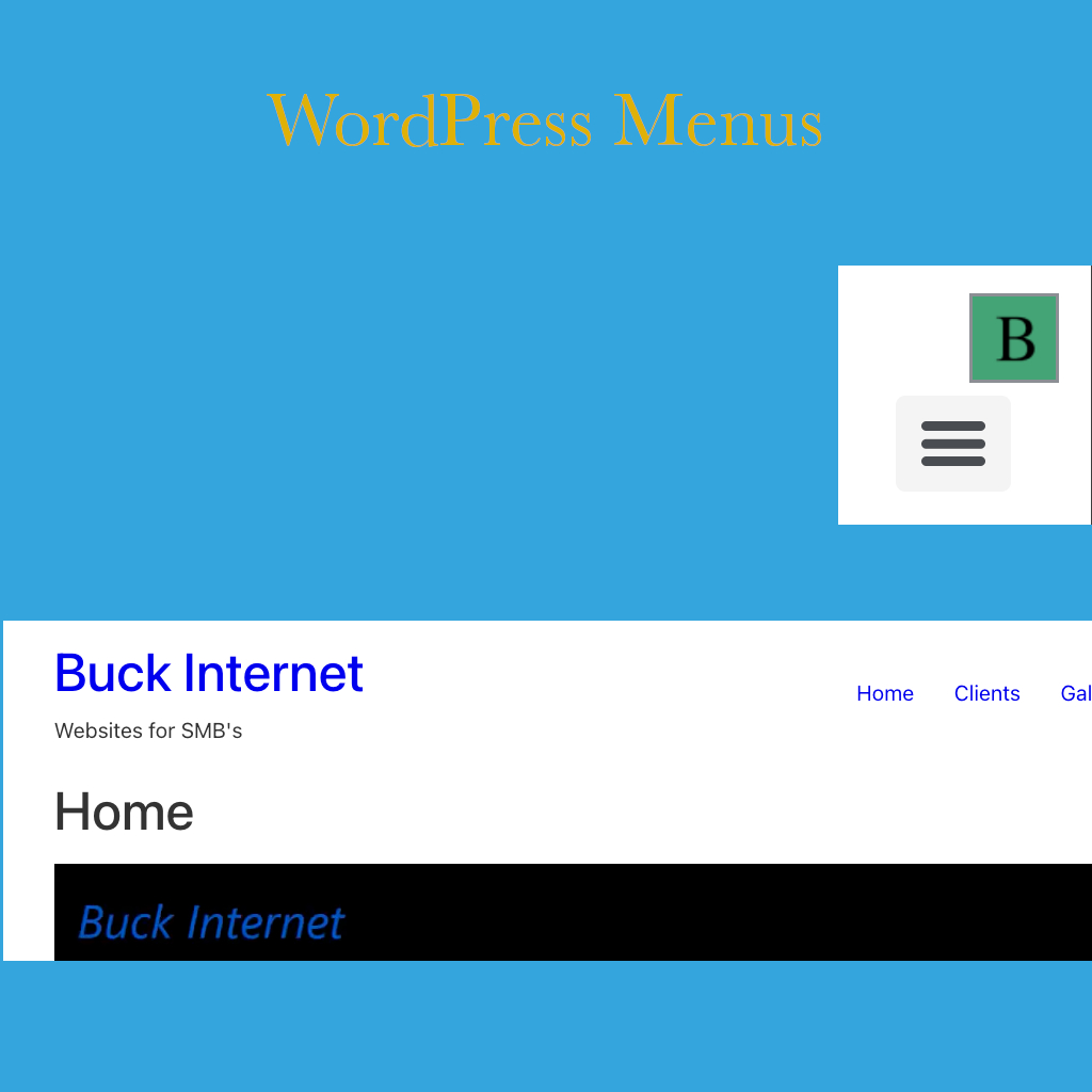 WordPress Menus